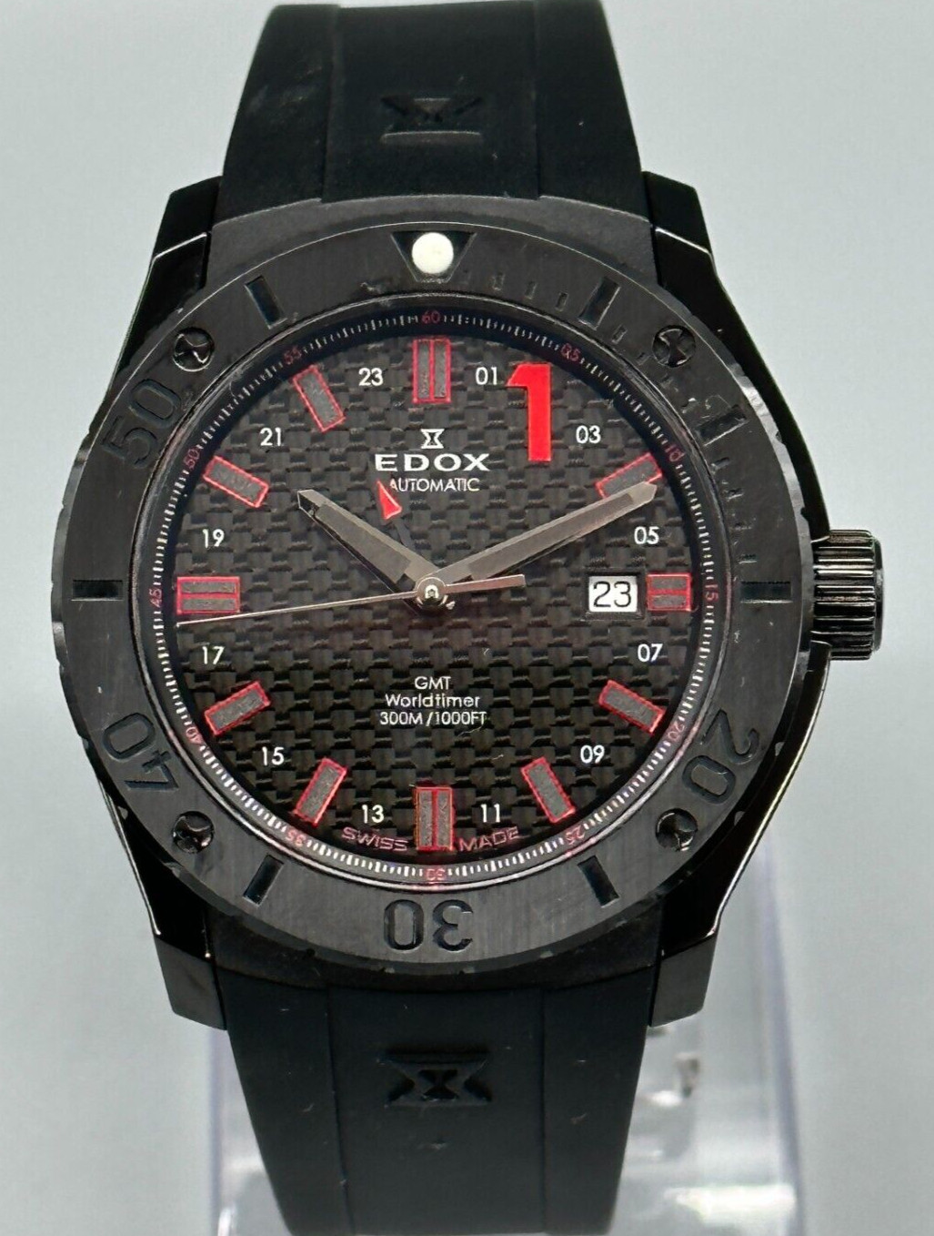 Edox Class-1 Powerboat Championship GMT Worldtimer GMT Automatic 93005 37N #28