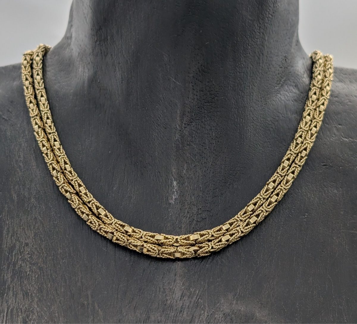 Luxus Königskette 585/14K Halskette Kette Gelbgold 84cm 81,40Gramm 3,90mm #849