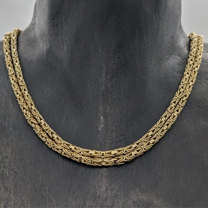 Luxus Königskette 585/14K Halskette Kette Gelbgold 84cm 81,40Gramm 3,90mm #849