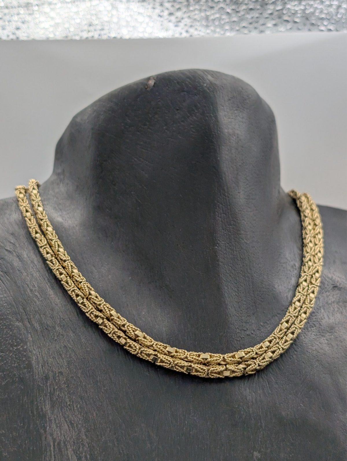 Luxus Königskette 585/14K Halskette Kette Gelbgold 84cm 81,40Gramm 3,90mm #849