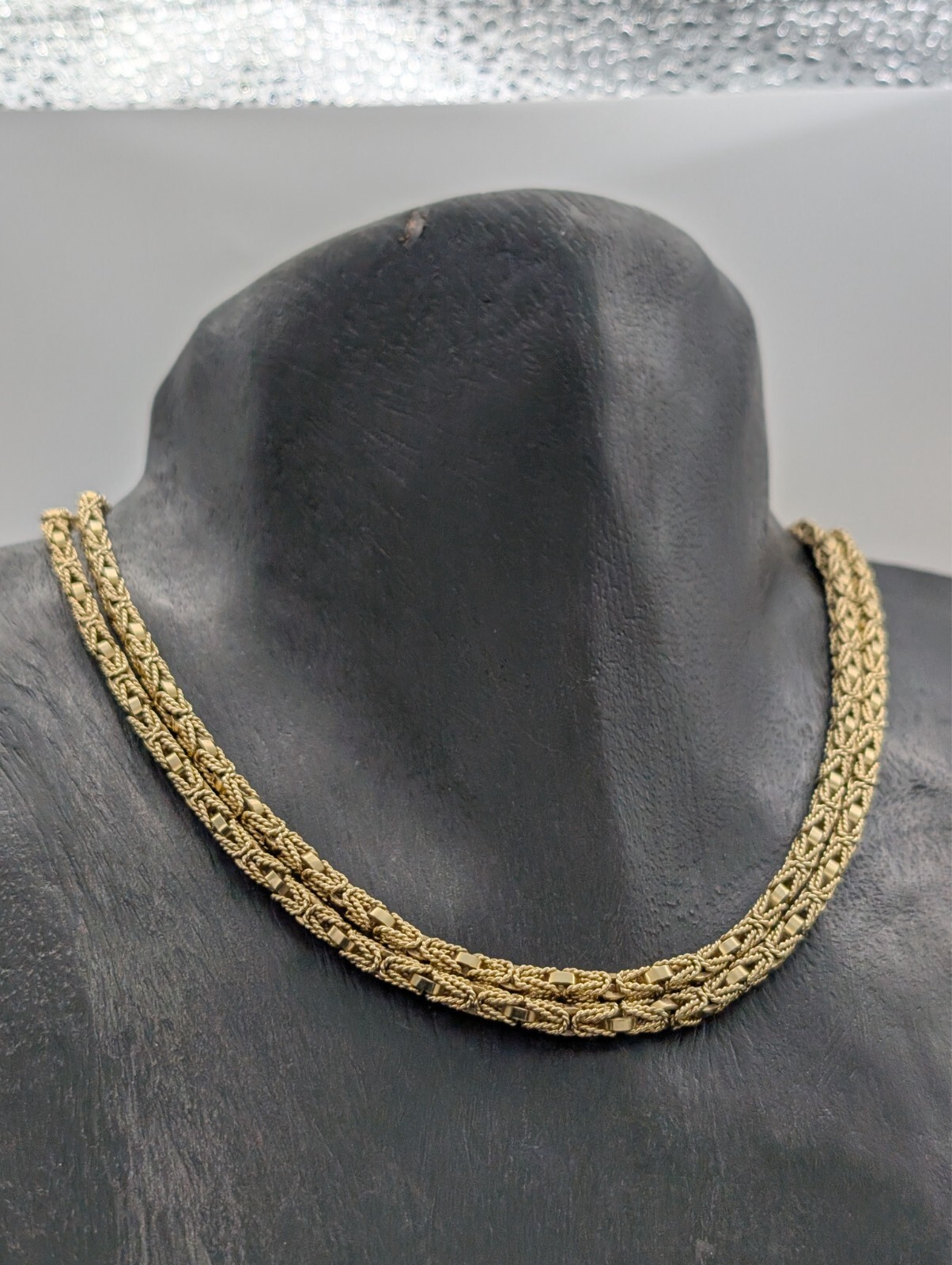 Luxus Königskette 585/14K Halskette Kette Gelbgold 84cm 81,40Gramm 3,90mm #849