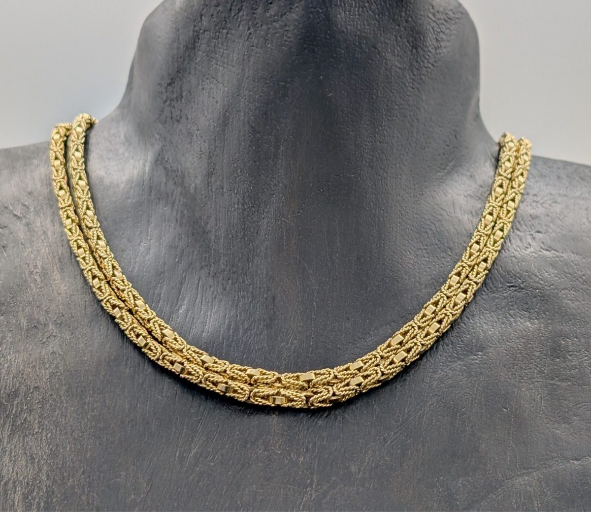 Luxus Königskette 585/14K Halskette Kette Gelbgold 84cm 81,40Gramm 3,90mm #849