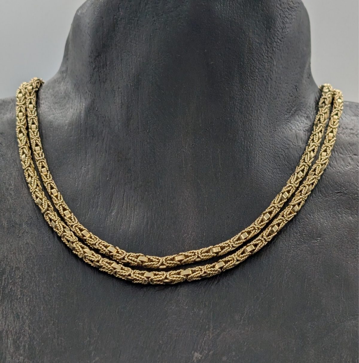 Luxus Königskette 585/14K Halskette Kette Gelbgold 84cm 81,40Gramm 3,90mm #849