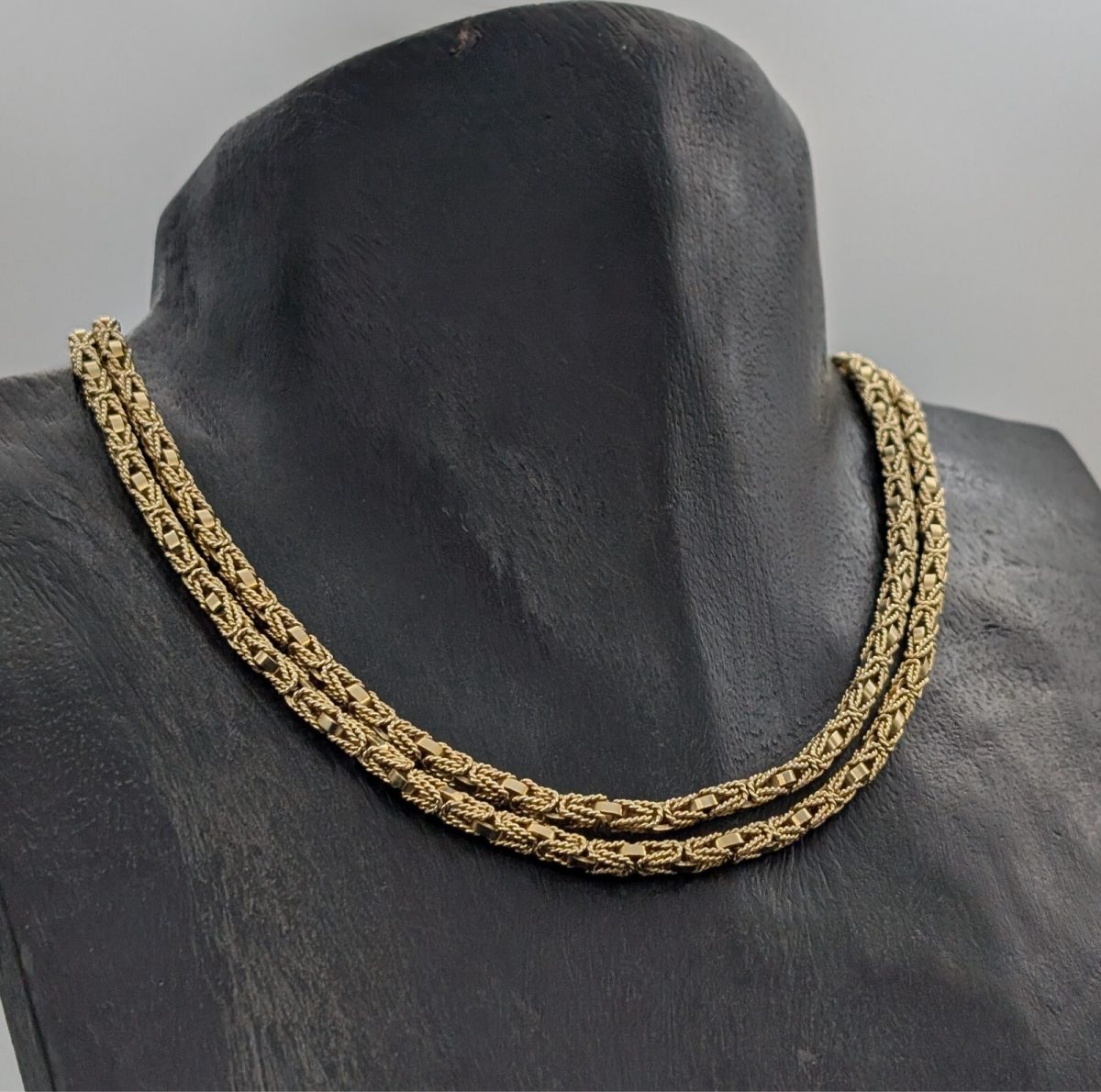 Luxus Königskette 585/14K Halskette Kette Gelbgold 84cm 81,40Gramm 3,90mm #849