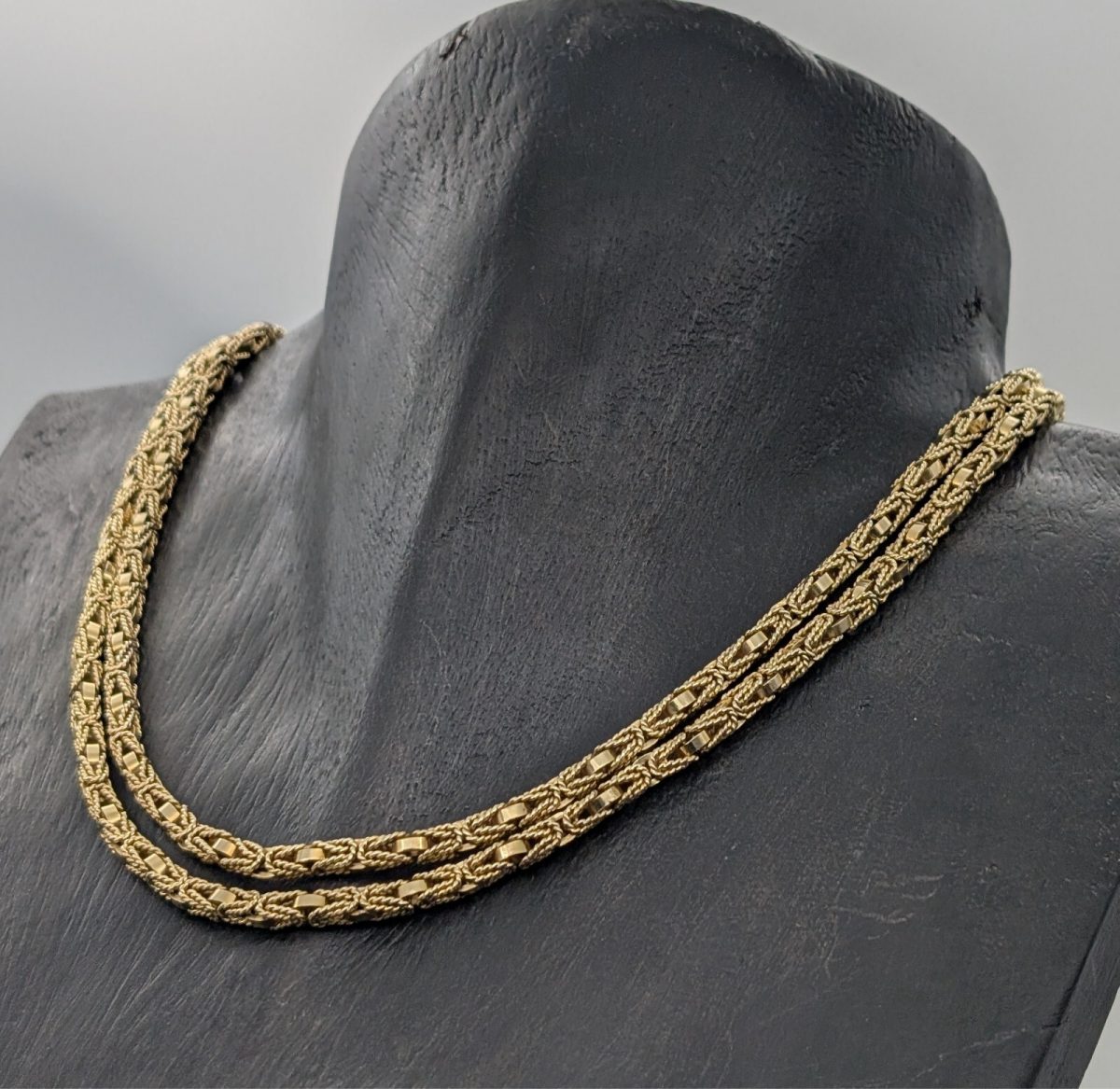 Luxus Königskette 585/14K Halskette Kette Gelbgold 84cm 81,40Gramm 3,90mm #849