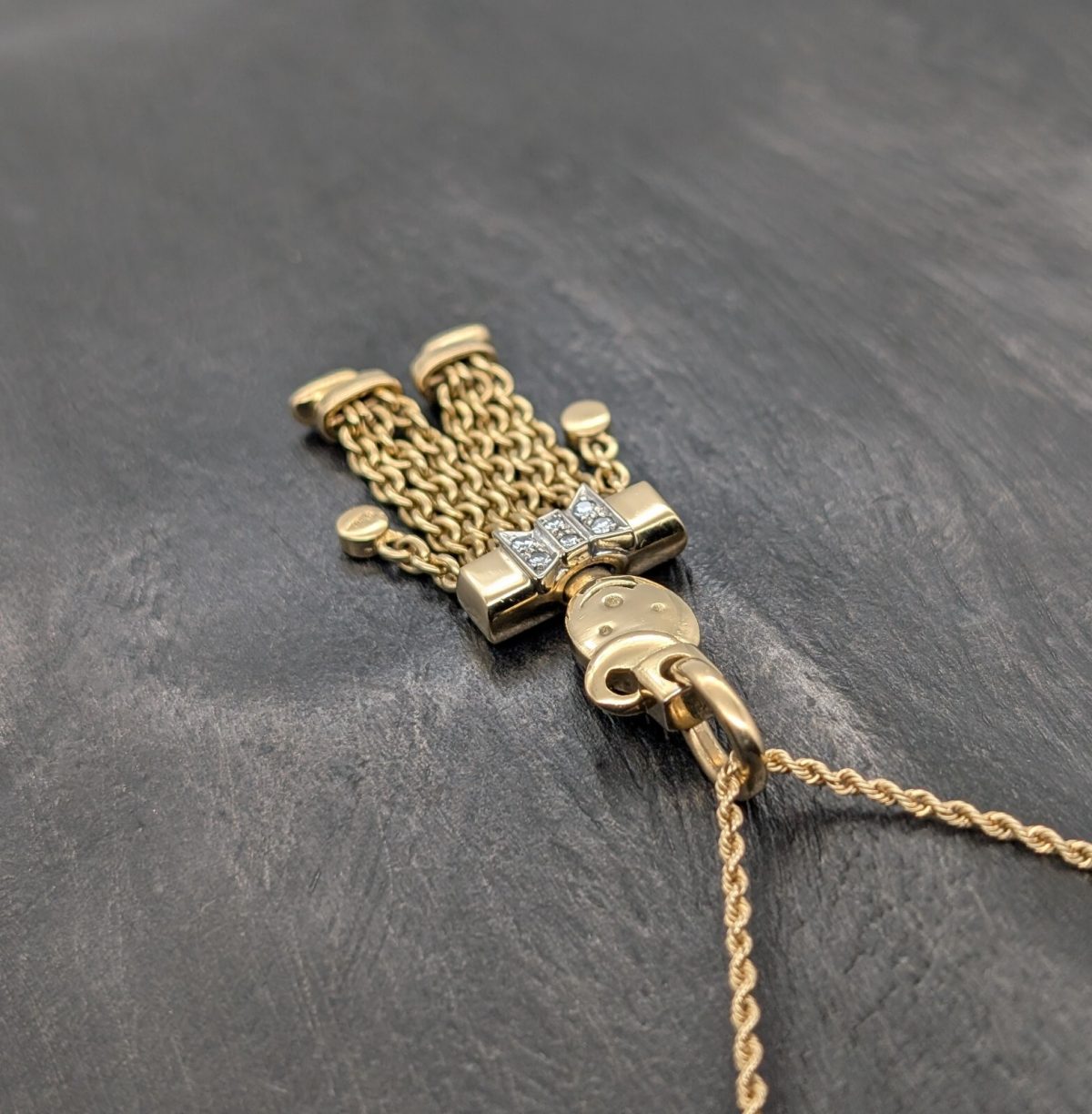 Pomellato Brillanten Anhänger Harkelin Clown 750/18K Gelbgold 13,10Gramm #861