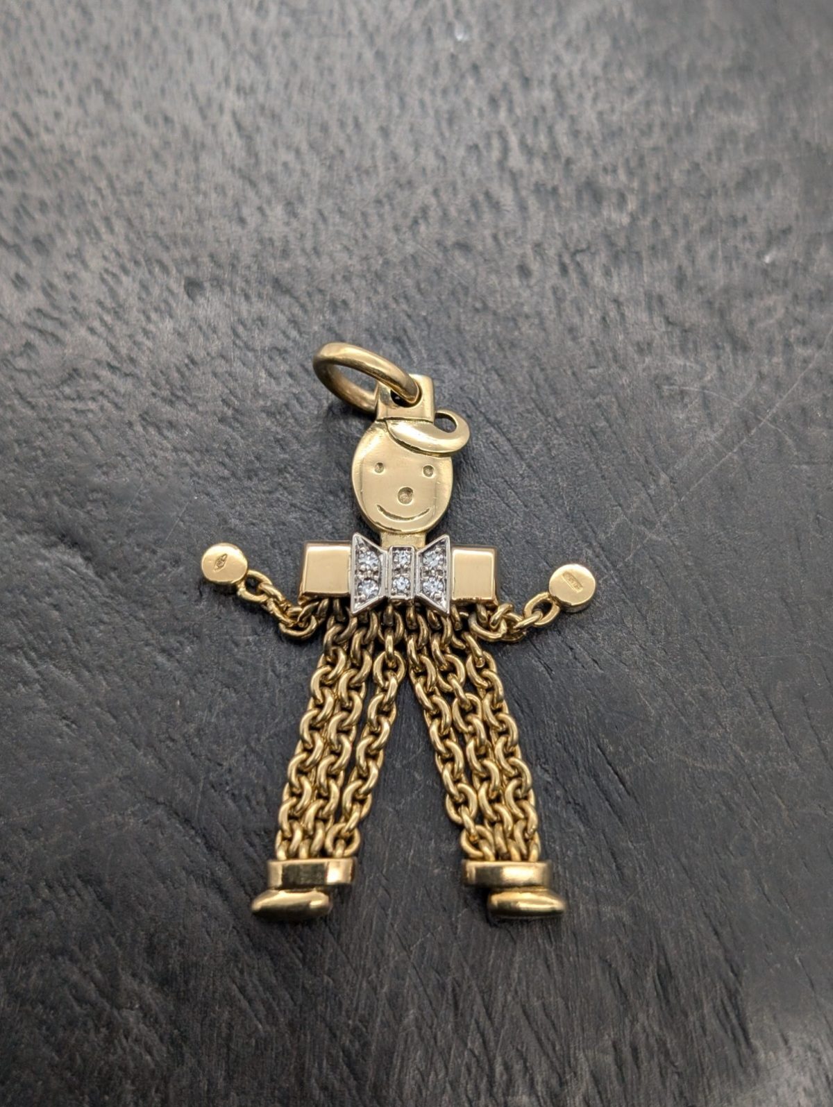 Pomellato Brillanten Anhänger Harkelin Clown 750/18K Gelbgold 13,10Gramm #861