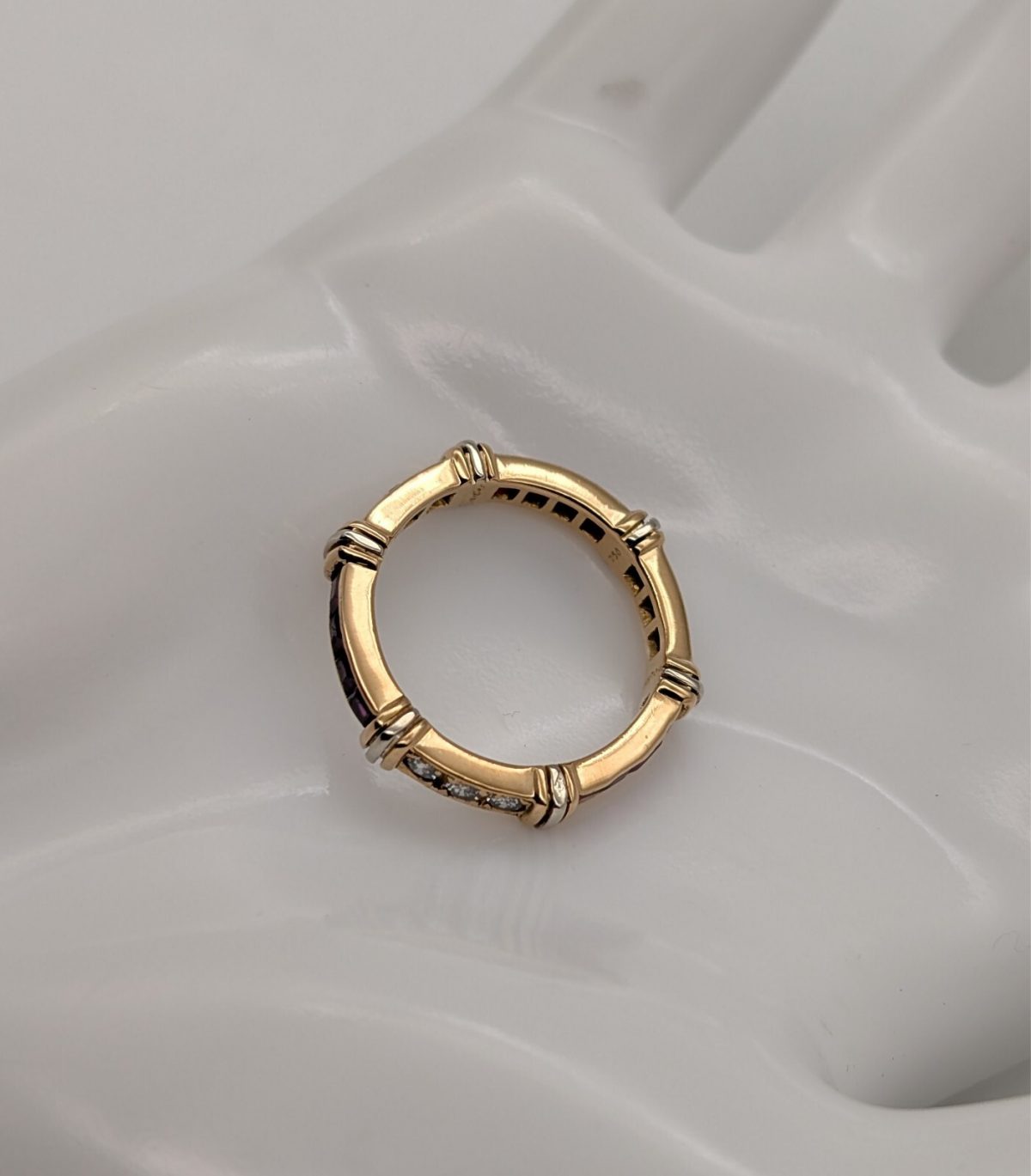 Cartier Contessa Diamant Eternity Band Ring 750/18K 4,60Gr. Gold Gr.53 #858
