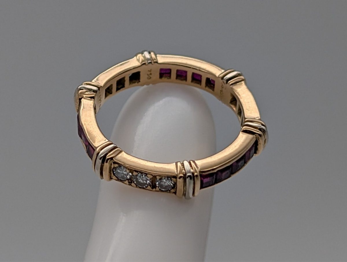 Cartier Contessa Diamant Eternity Band Ring 750/18K 4,60Gr. Gold Gr.53 #858