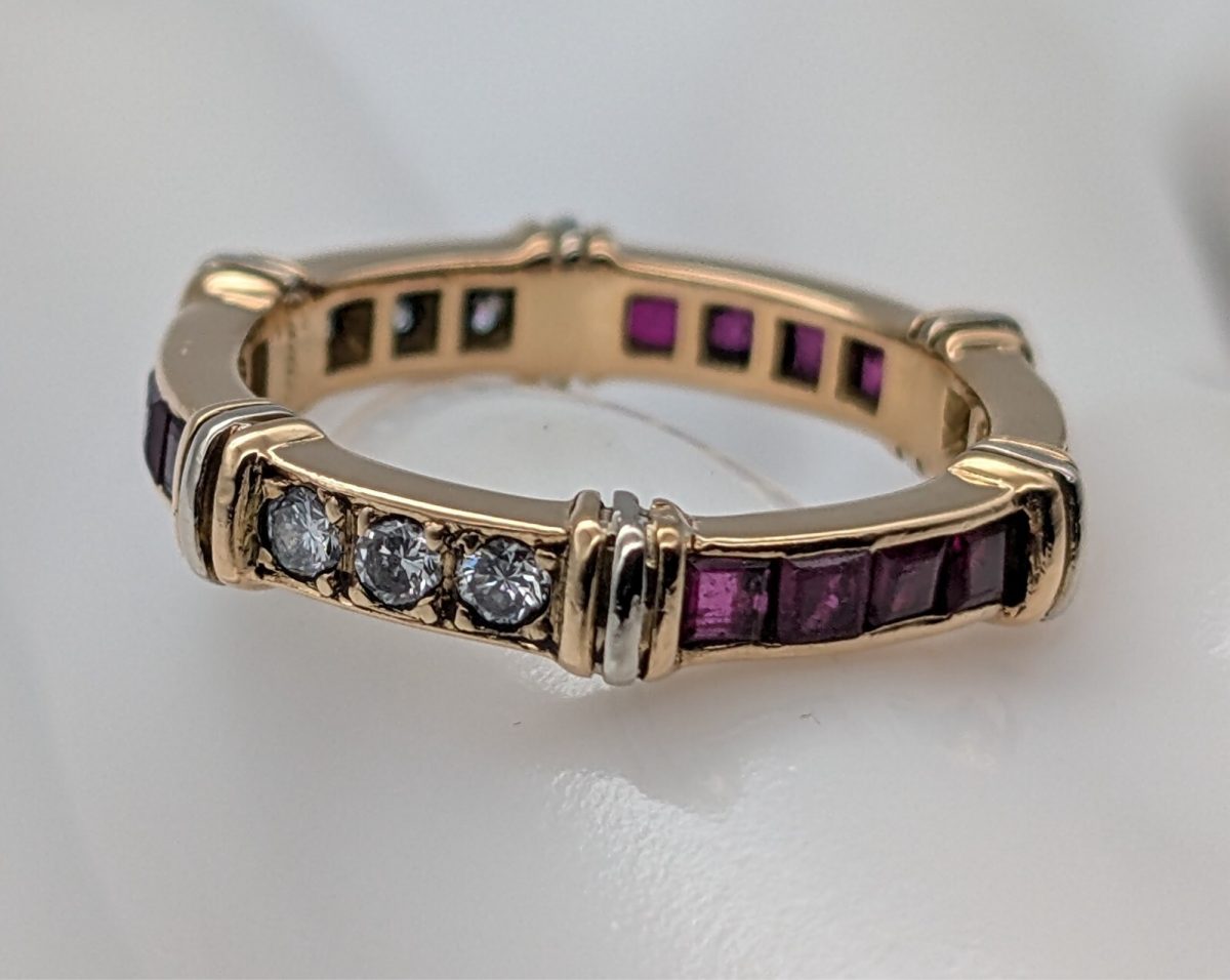 Cartier Contessa Diamant Eternity Band Ring 750/18K 4,60Gr. Gold Gr.53 #858