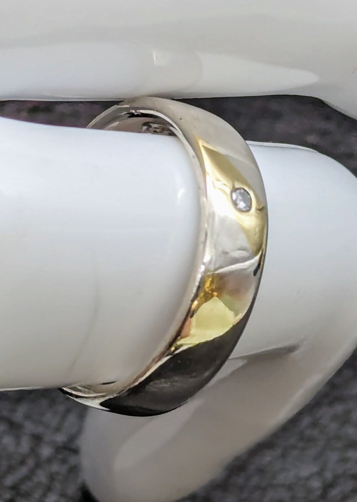 Brillant Ring Verlobungsring 0,025ct 925 Silber Größe53 Ring 4,90Gr. #228