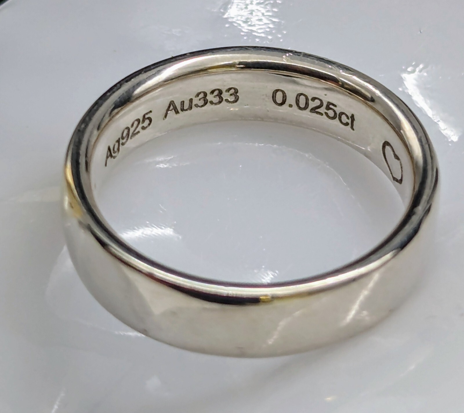 Brillant Ring Verlobungsring 0,025ct 925 Silber Größe53 Ring 4,90Gr. #228