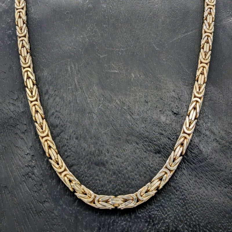 Königskette 925 Sterling Silber Halskette Kette Silver 82,50cm 162,40Gramm #393