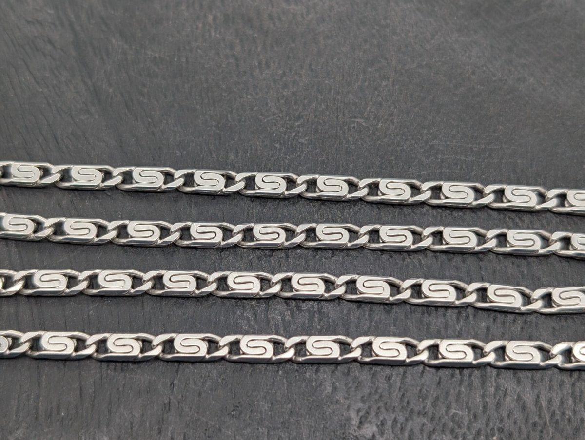 Panzerkette 925 Sterling Silber Halskette Kette Silver 62cm 30,75Gramm 4,5mm#780