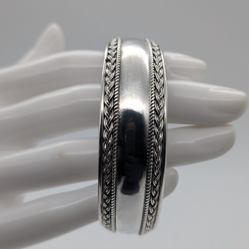 Armreifen Armband 925 Sterling Silber Silver 17cm 33Gramm 8,40mm #713
