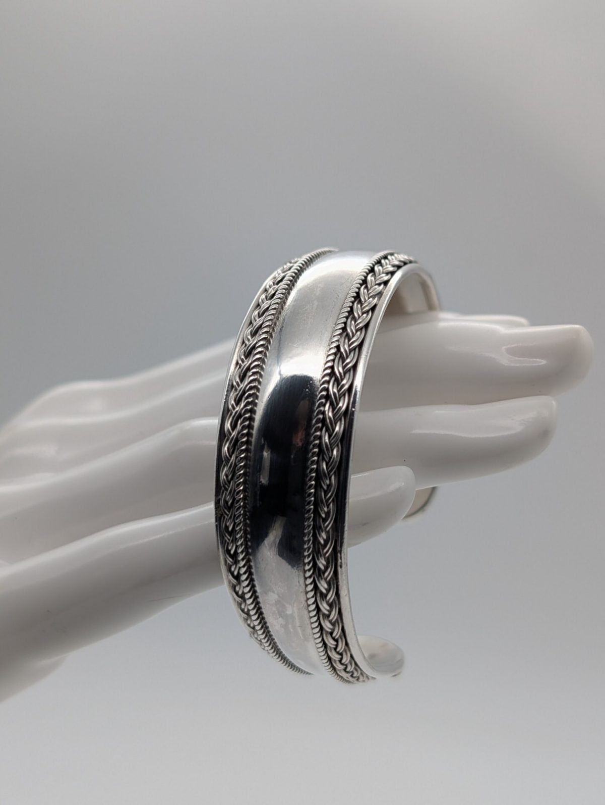 Armreifen Armband 925 Sterling Silber Silver 17cm 33Gramm 8,40mm #713