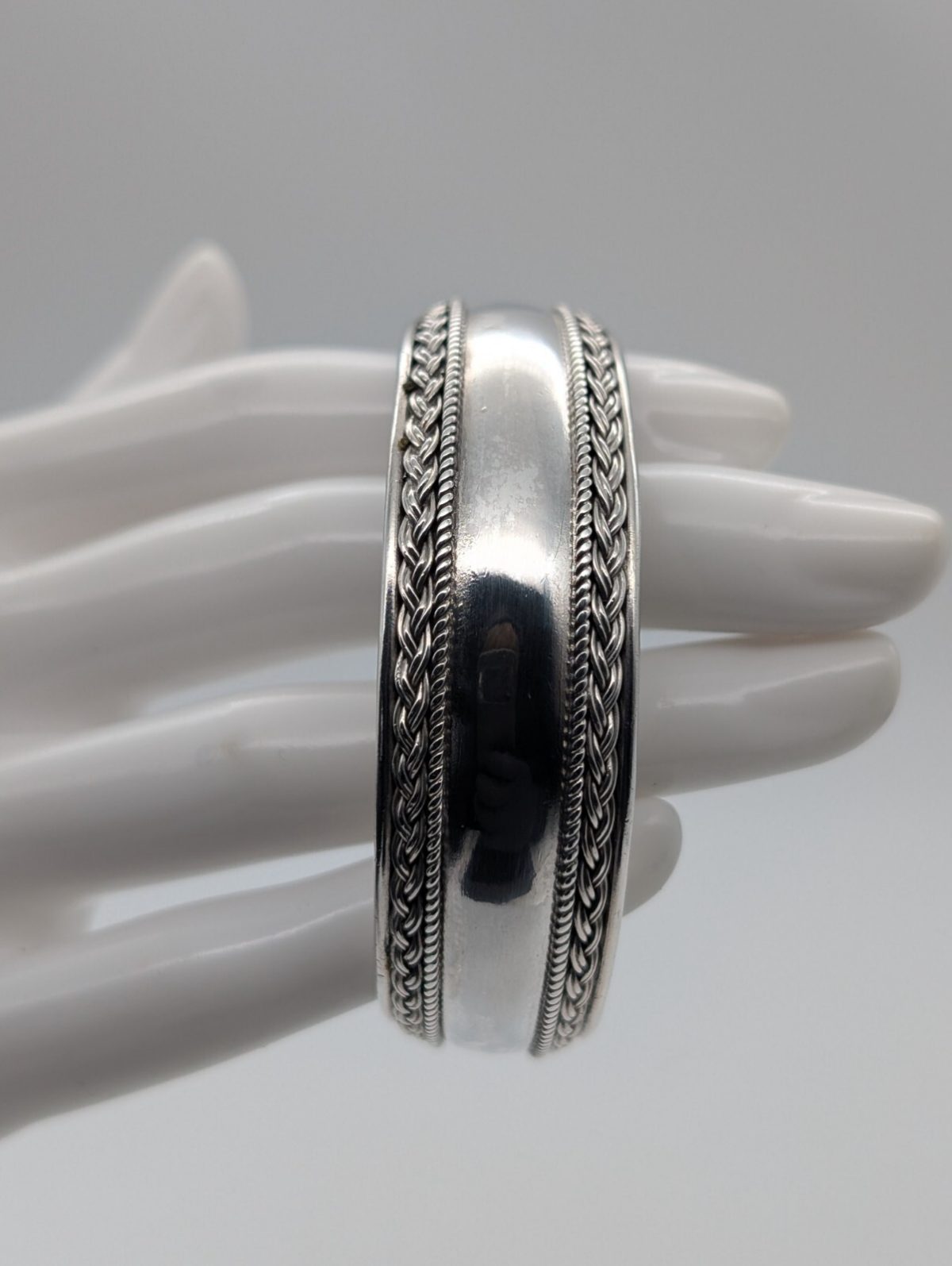 Armreifen Armband 925 Sterling Silber Silver 17cm 33Gramm 8,40mm #713