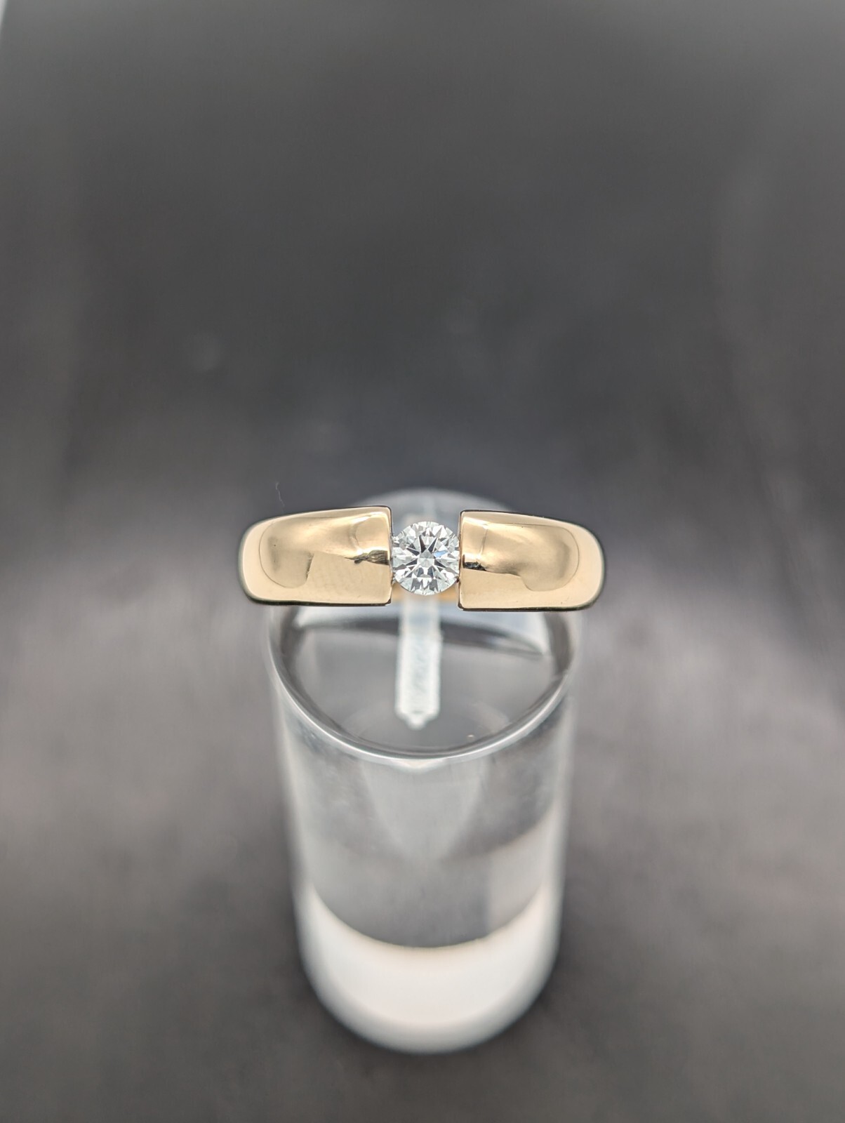 Damen Solitär Brillant Ring 0,25ct Ring Gelbgold 585/14K 5,80Gramm Gr.54 #1115