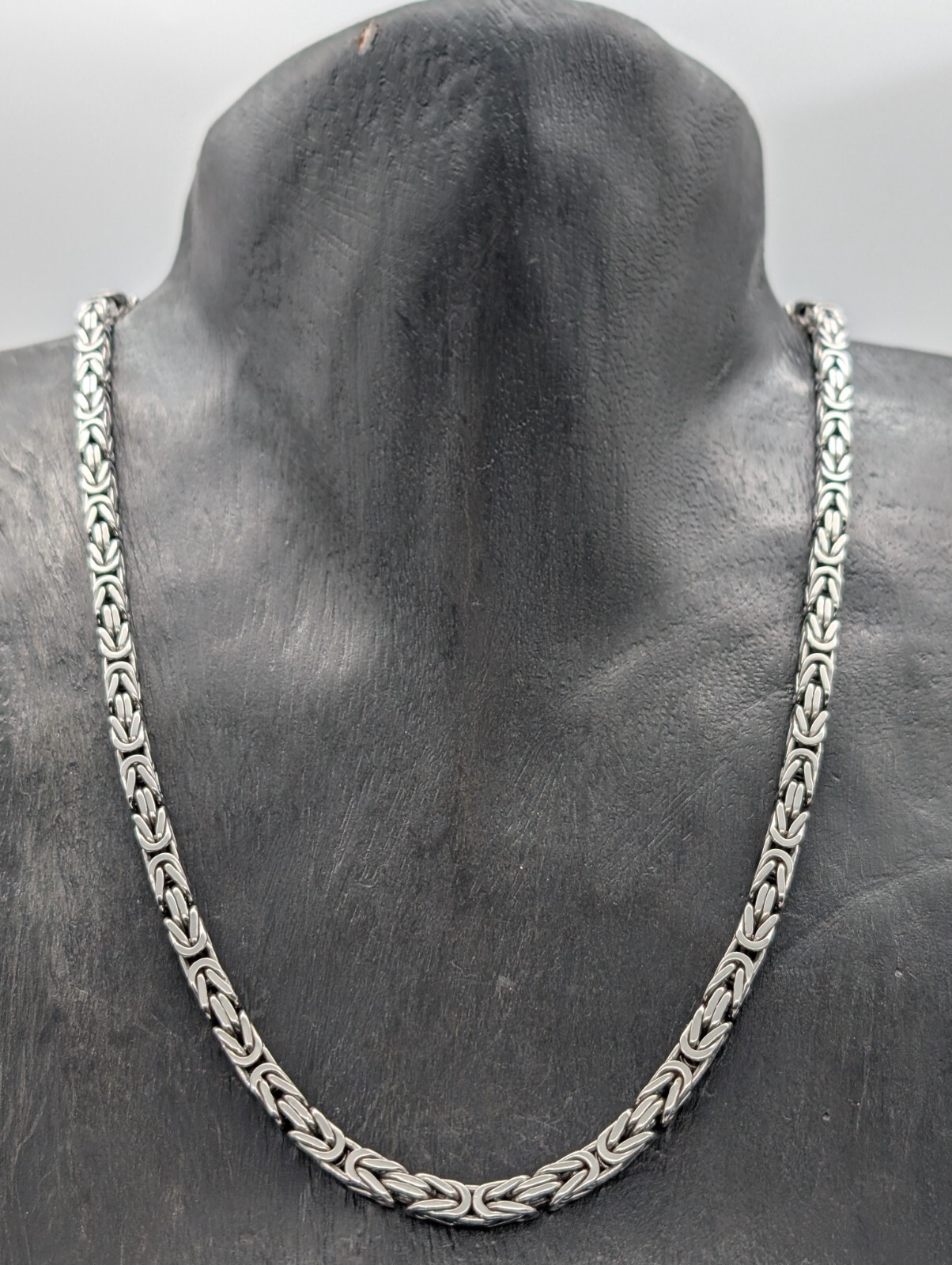 Königskette 925 Sterling Silber Halskette Kette Silver 56,50cm 73,30Gr. 5mm #968