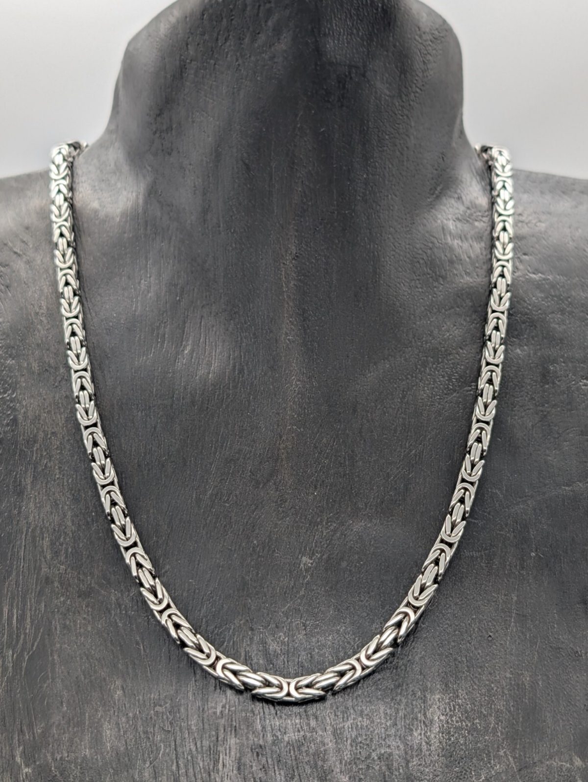 Königskette 925 Sterling Silber Halskette Kette Silver 56,50cm 73,30Gr. 5mm #968