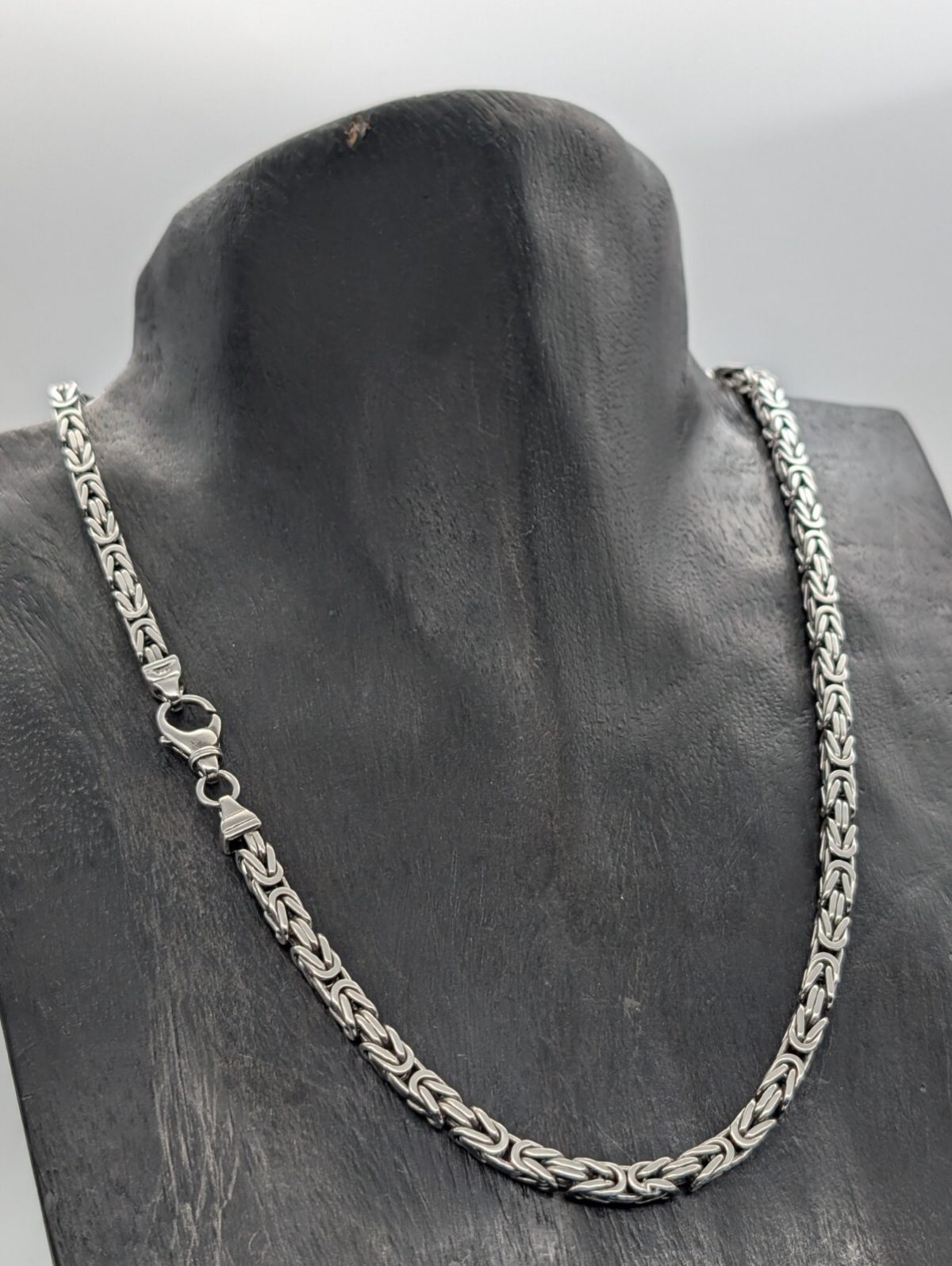 Königskette 925 Sterling Silber Halskette Kette Silver 56,50cm 73,30Gr. 5mm #968