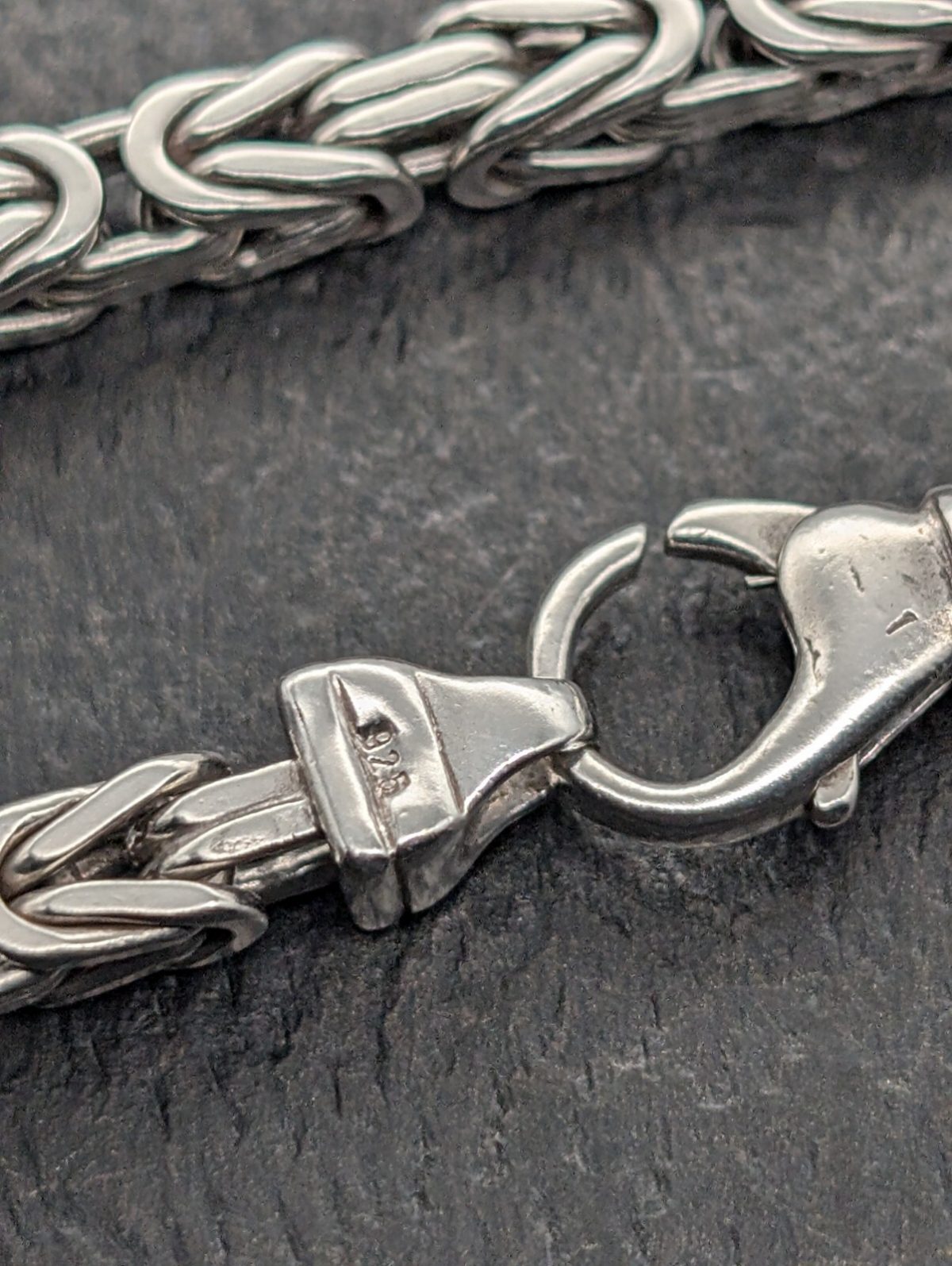 Königskette 925 Sterling Silber Halskette Kette Silver 56,50cm 73,30Gr. 5mm #968