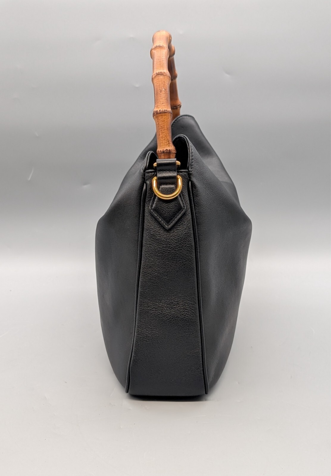 Gucci 746124 Diana Bamboo Schultertasche Schwarz Handtasche Leder Tasche #983