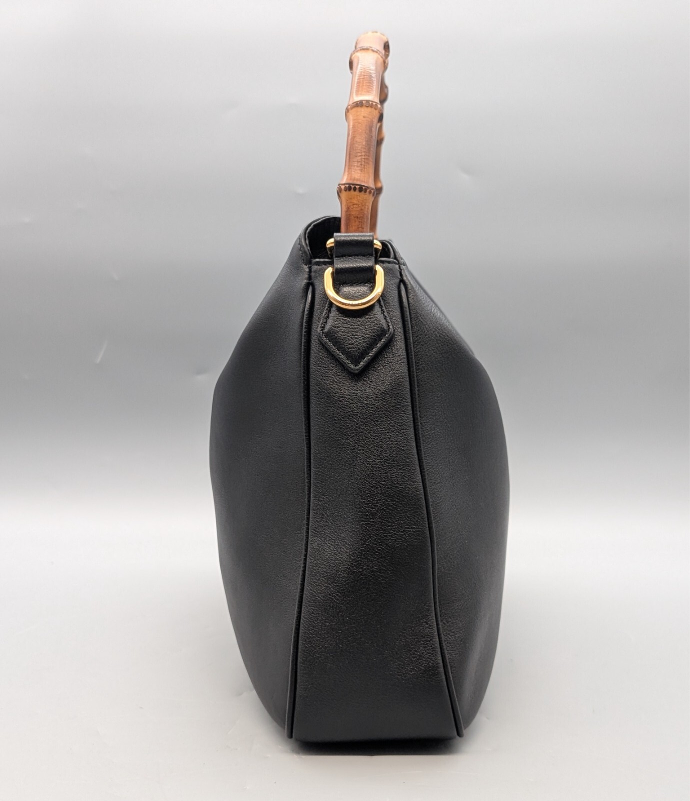 Gucci 746124 Diana Bamboo Schultertasche Schwarz Handtasche Leder Tasche #983