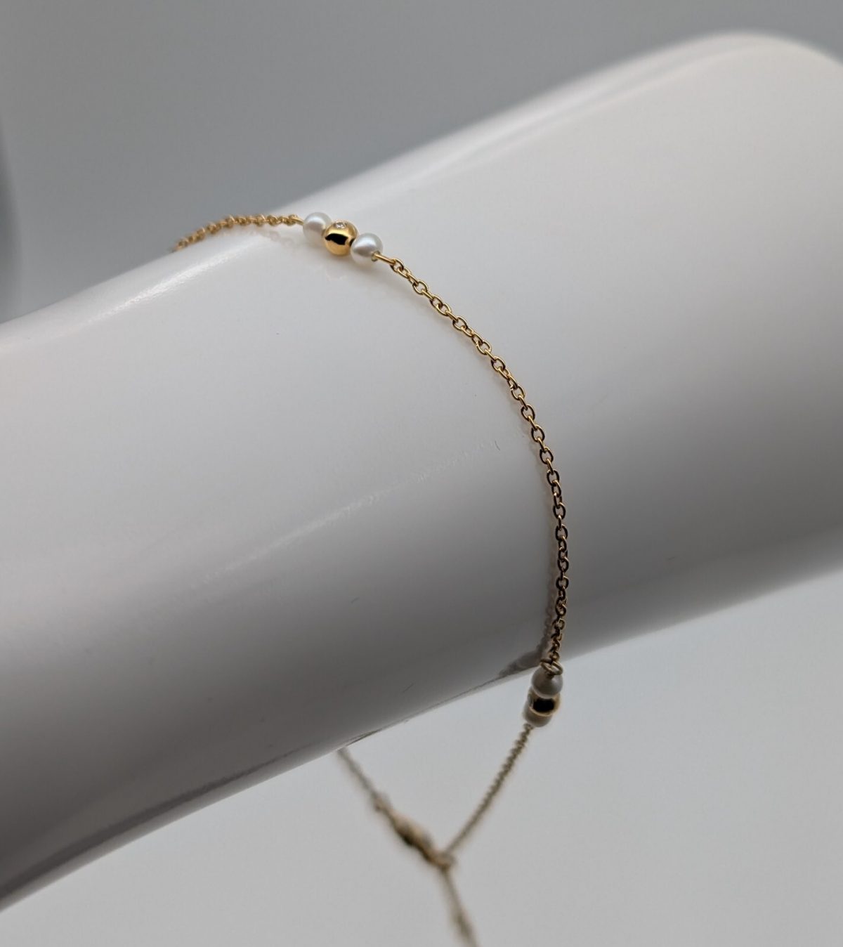 Spirit Icons - Belle Armband mit Diamanten 585/14K Gelbgold 23cm 2,40Gr. #1020