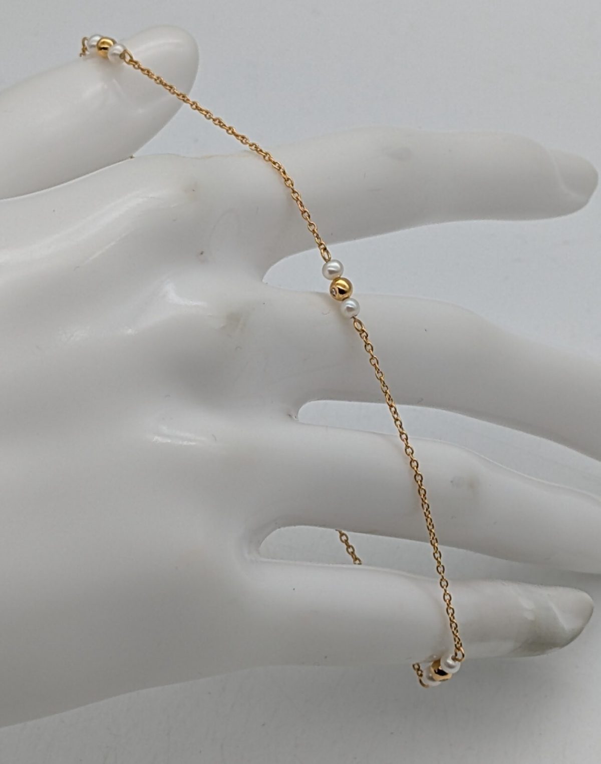 Spirit Icons - Belle Armband mit Diamanten 585/14K Gelbgold 23cm 2,40Gr. #1020