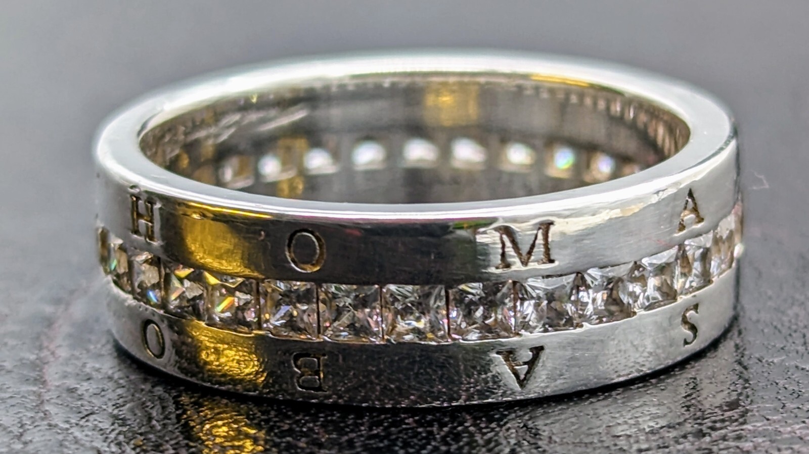 Thomas Sabo Bandring Siegelring 925 Sterling Silber Ring 6,45Gr. Größe57 #250