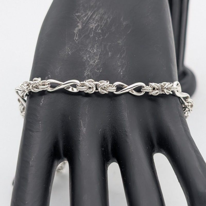 Königsketten Armband 925 Sterling Silber Kette Silver 25cm 12,90Gr. #1047