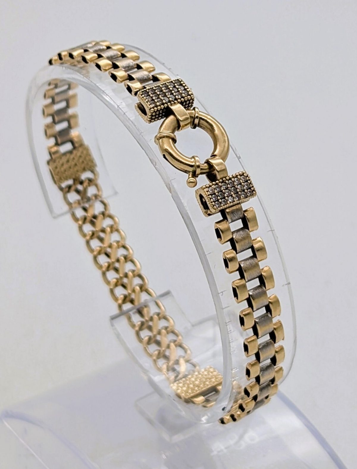 Königsketten Armband 585/14K Kette Gelbgold 19cm königskette 9,00Gr.#1074