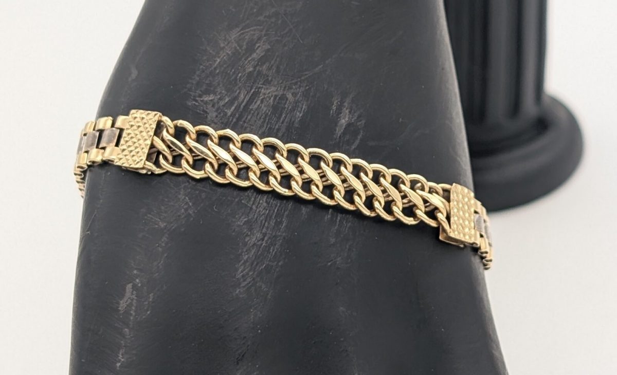 Königsketten Armband 585/14K Kette Gelbgold 19cm königskette 9,00Gr.#1074
