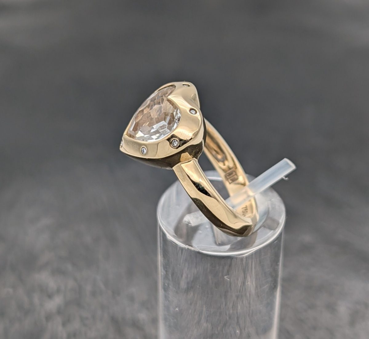 Jette Joop Brillant Siegelring Ring 750/18K 7,80Gr. Gelbgold Gr.56 #1075