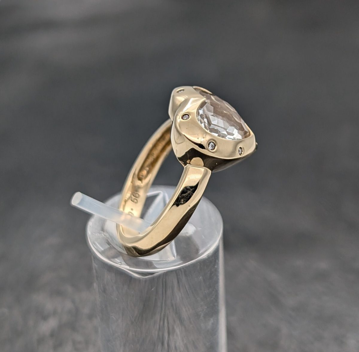 Jette Joop Brillant Siegelring Ring 750/18K 7,80Gr. Gelbgold Gr.56 #1075