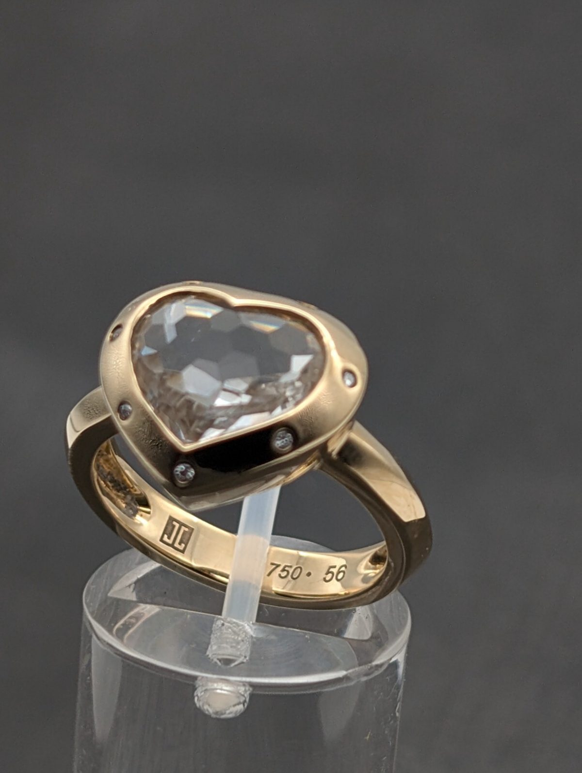 Jette Joop Brillant Siegelring Ring 750/18K 7,80Gr. Gelbgold Gr.56 #1075