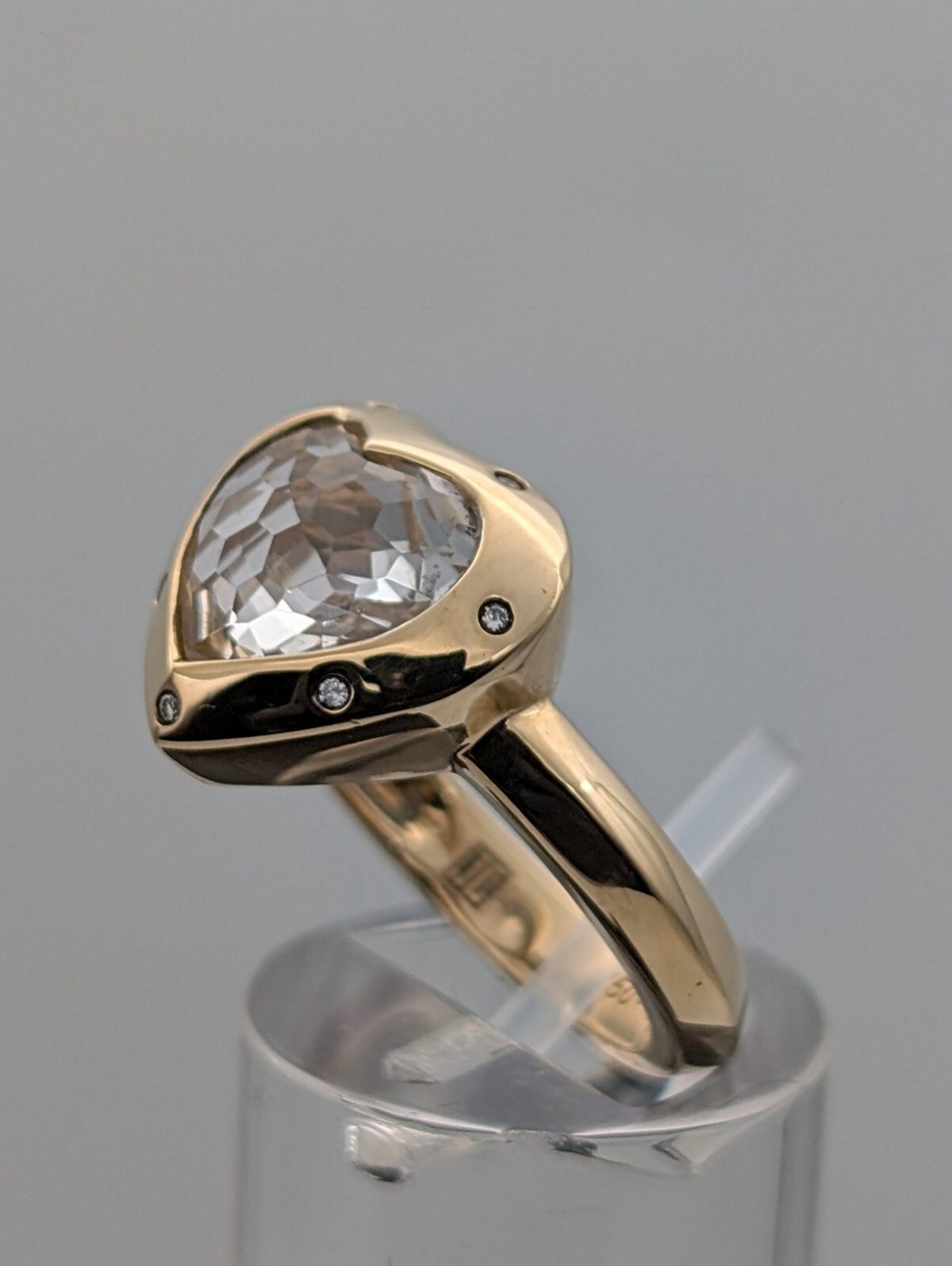 Jette Joop Brillant Siegelring Ring 750/18K 7,80Gr. Gelbgold Gr.56 #1075