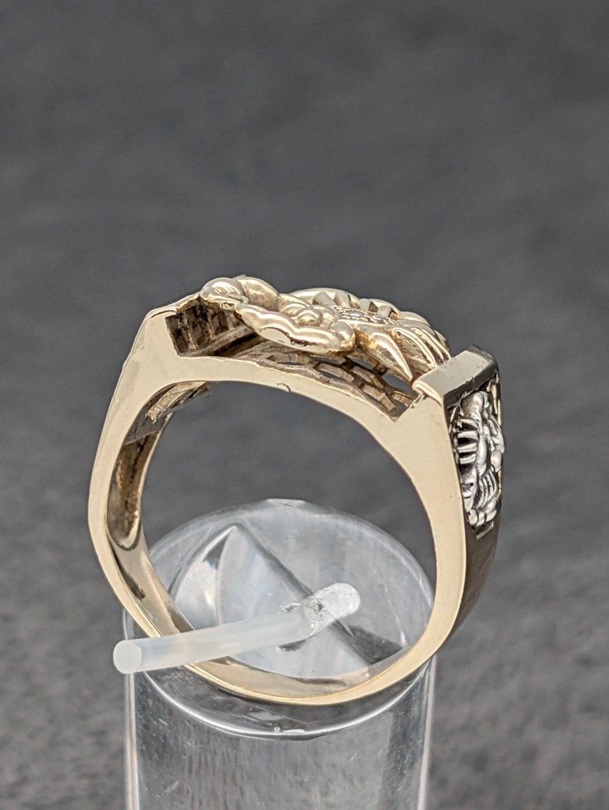 Skorpion Siegelring Ring 585/14K 9,60Gr. Gelbgold Gr.62 #1072