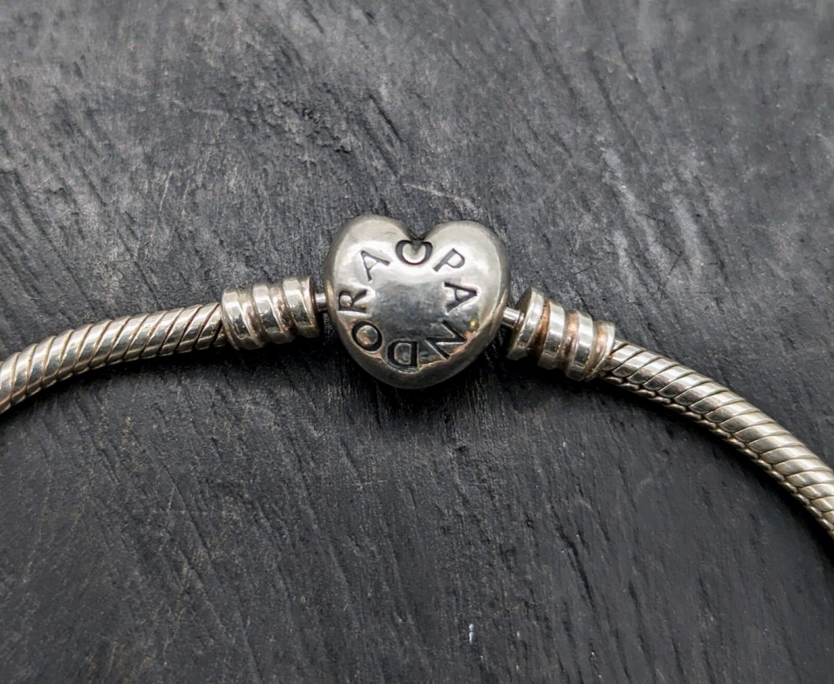 Pandora Armband Armkette 925 Sterling SilberKette 18,50cm 19,80Gr. 2xcharms #248