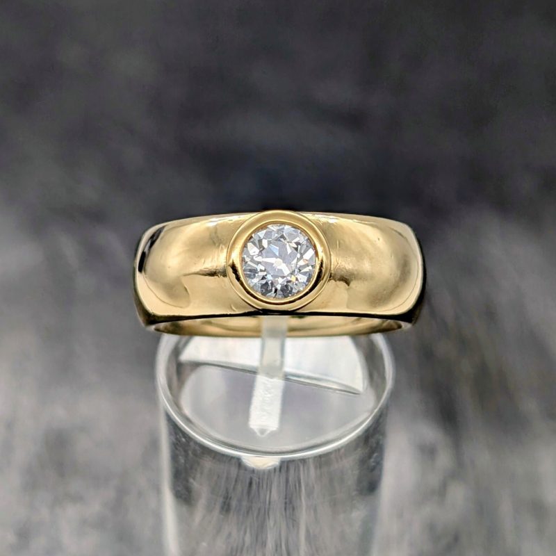 Damen Solitär Brillant Ring 0,75ct (Gr.56) Gelbgold 585/14K 16,90Gramm #1111