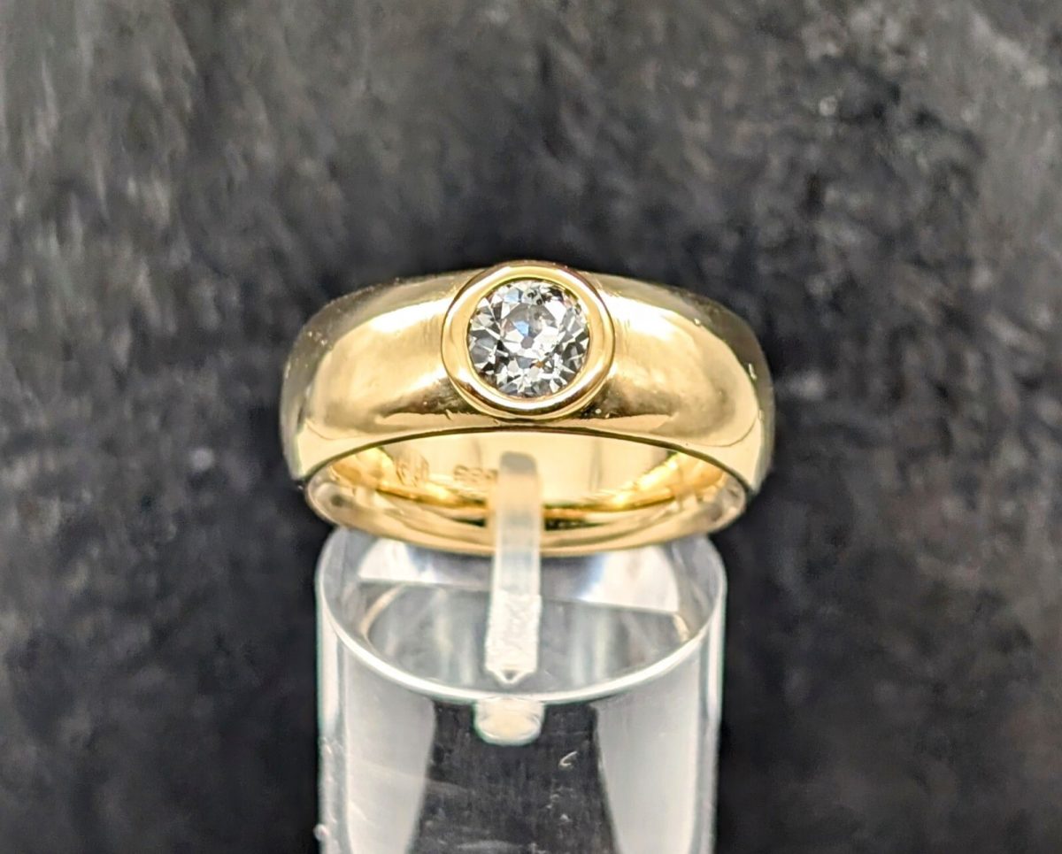 Damen Solitär Brillant Ring 0,75ct (Gr.56) Gelbgold 585/14K 16,90Gramm #1111