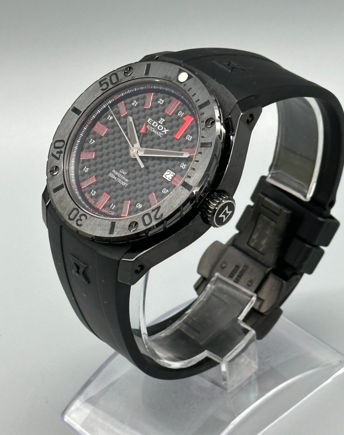 Edox Class-1 Powerboat Championship GMT Worldtimer GMT Automatic 93005 37N #28