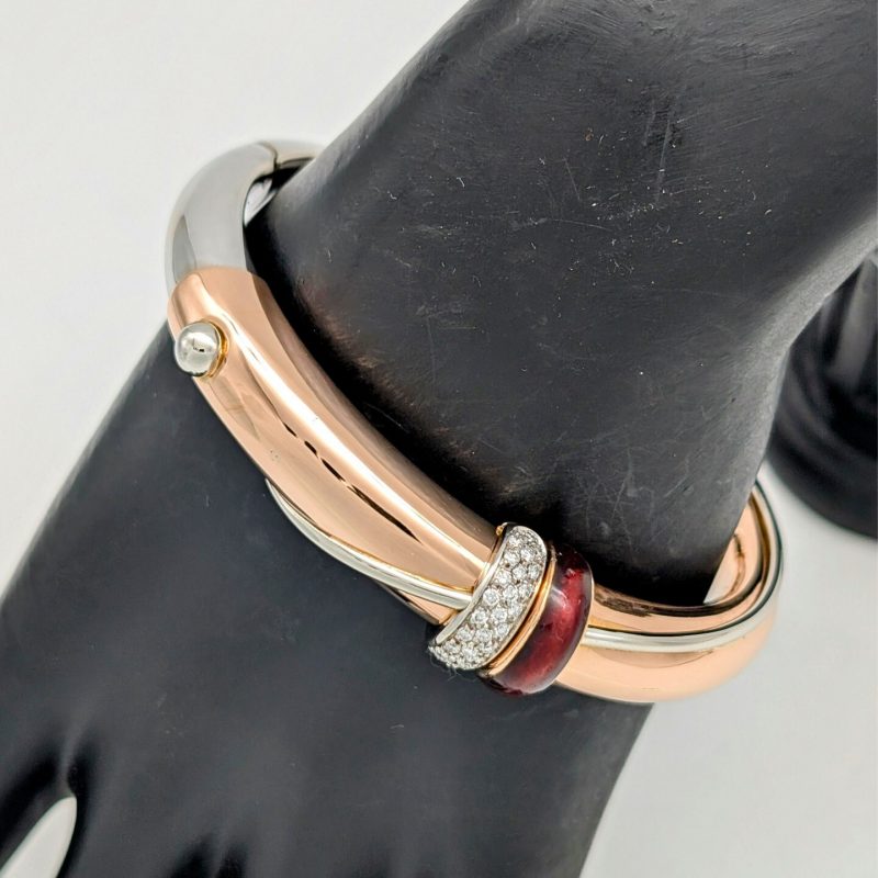 La Nouvelle Bague Firenze Brillanten Armreifen 750/18K Gold 16cm 39,70Gr. #1033