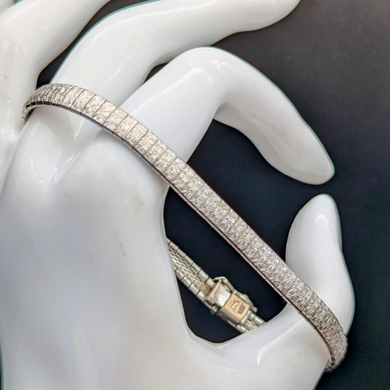 Damen Armband 835 Sterling Silber Kette Silver 19,50cm 11,10Gramm #310