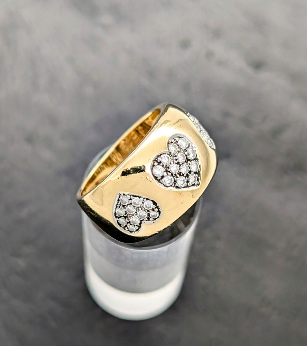 Wempe Herz Damen Solitär Brillant Ring 0,64ct (Gr.55) Gold 750/18K 12Gr. #1107