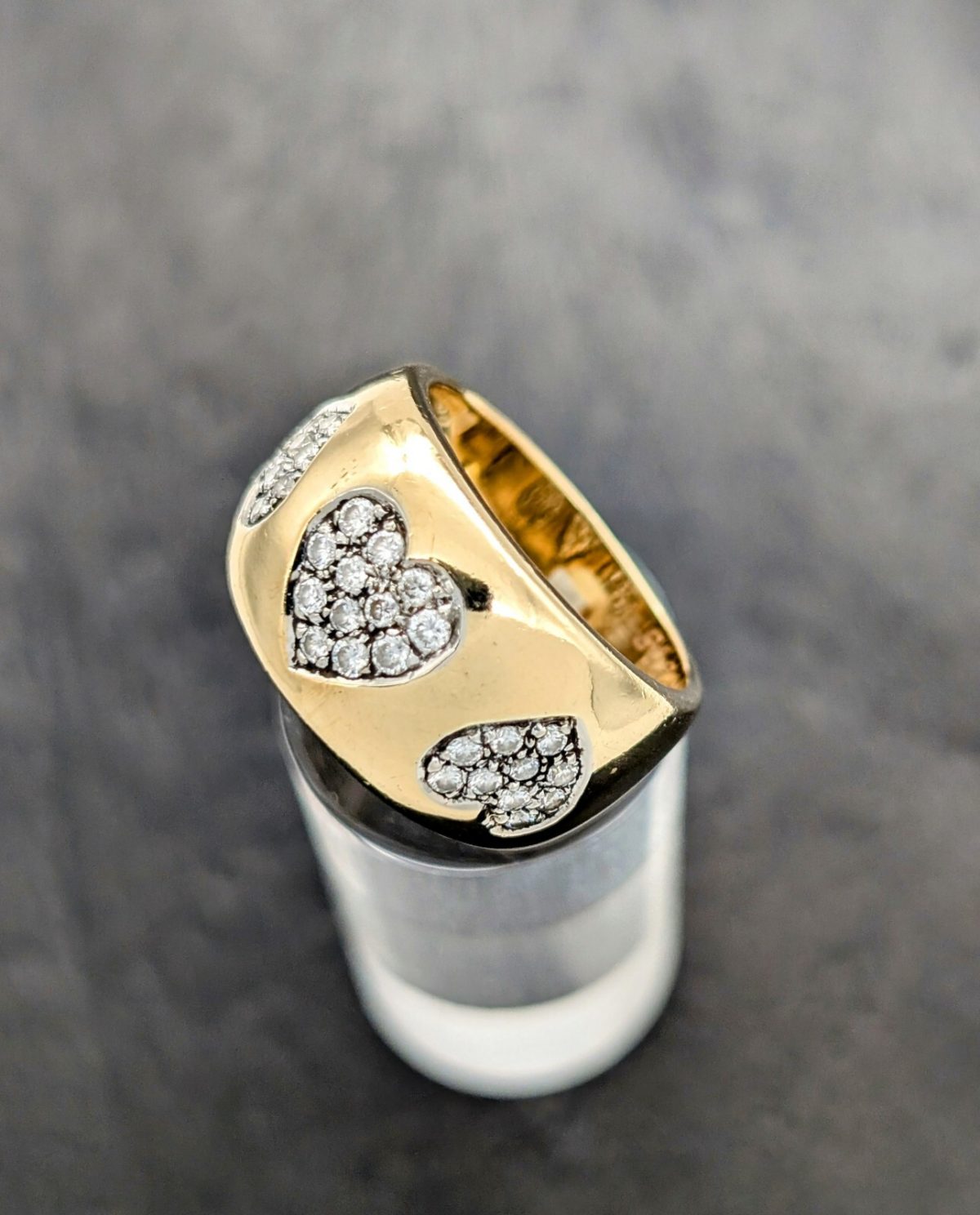 Wempe Herz Damen Solitär Brillant Ring 0,64ct (Gr.55) Gold 750/18K 12Gr. #1107