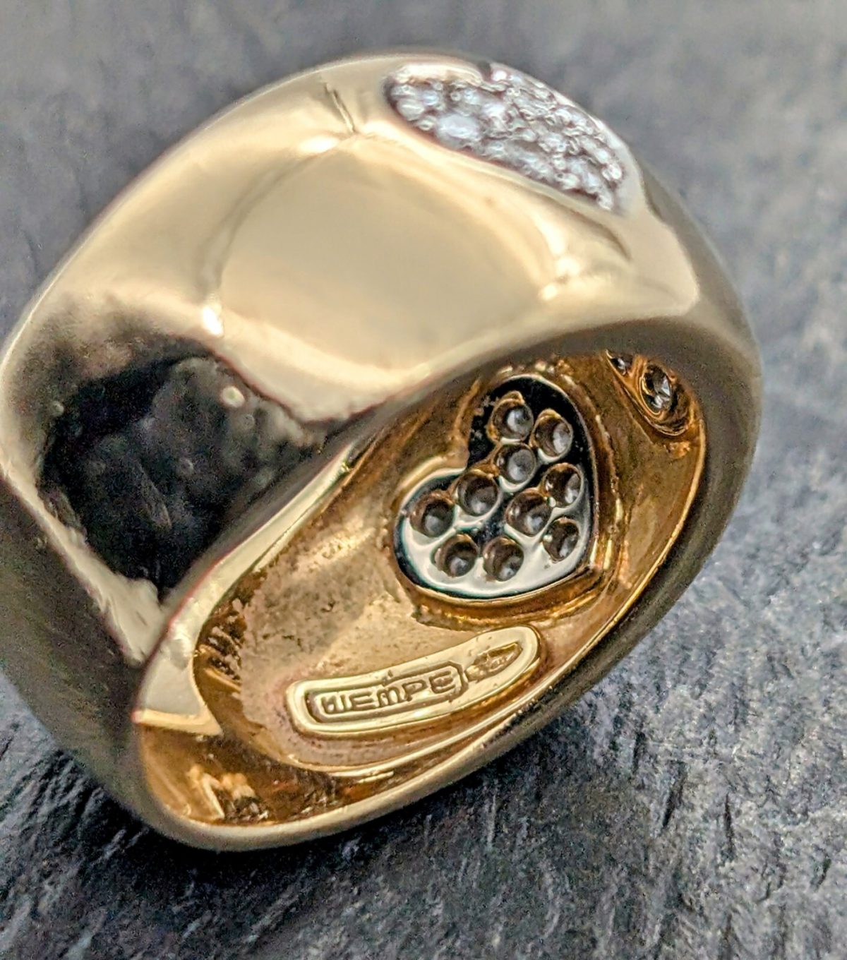 Wempe Herz Damen Solitär Brillant Ring 0,64ct (Gr.55) Gold 750/18K 12Gr. #1107