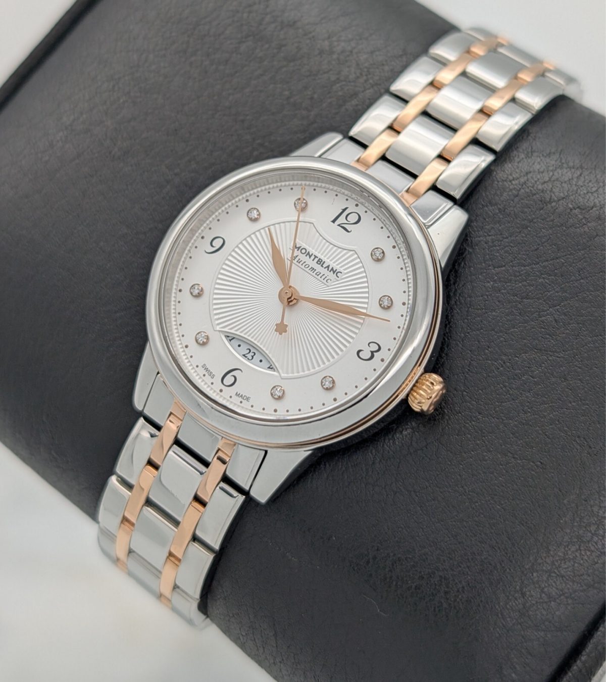 Montblanc Boheme Automatikuhr Weiß Dial Rose Gold 18K Ladies Uhr Ø30mm #274