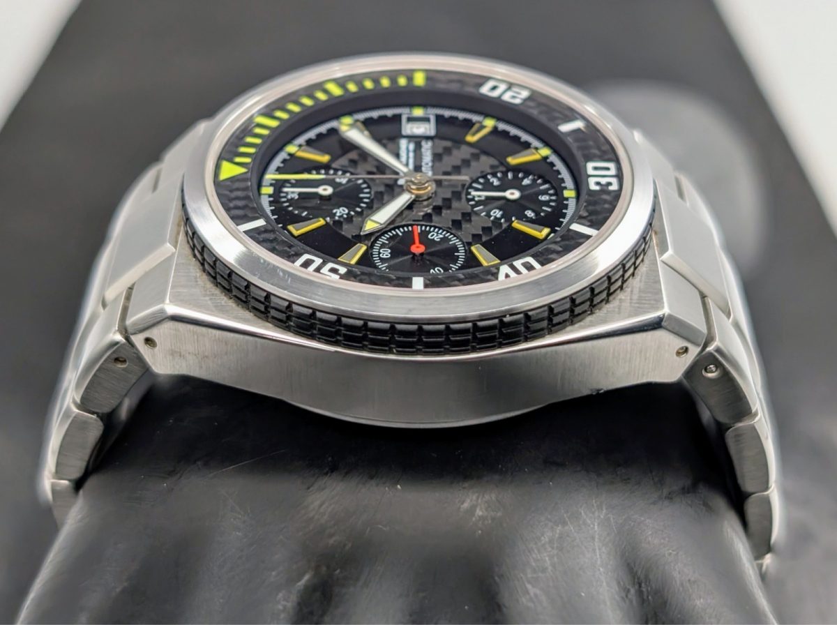 Brandtaucher Admiral Chronograph Ø40mm Carbon Dial Herrenuhr Uhr #1173
